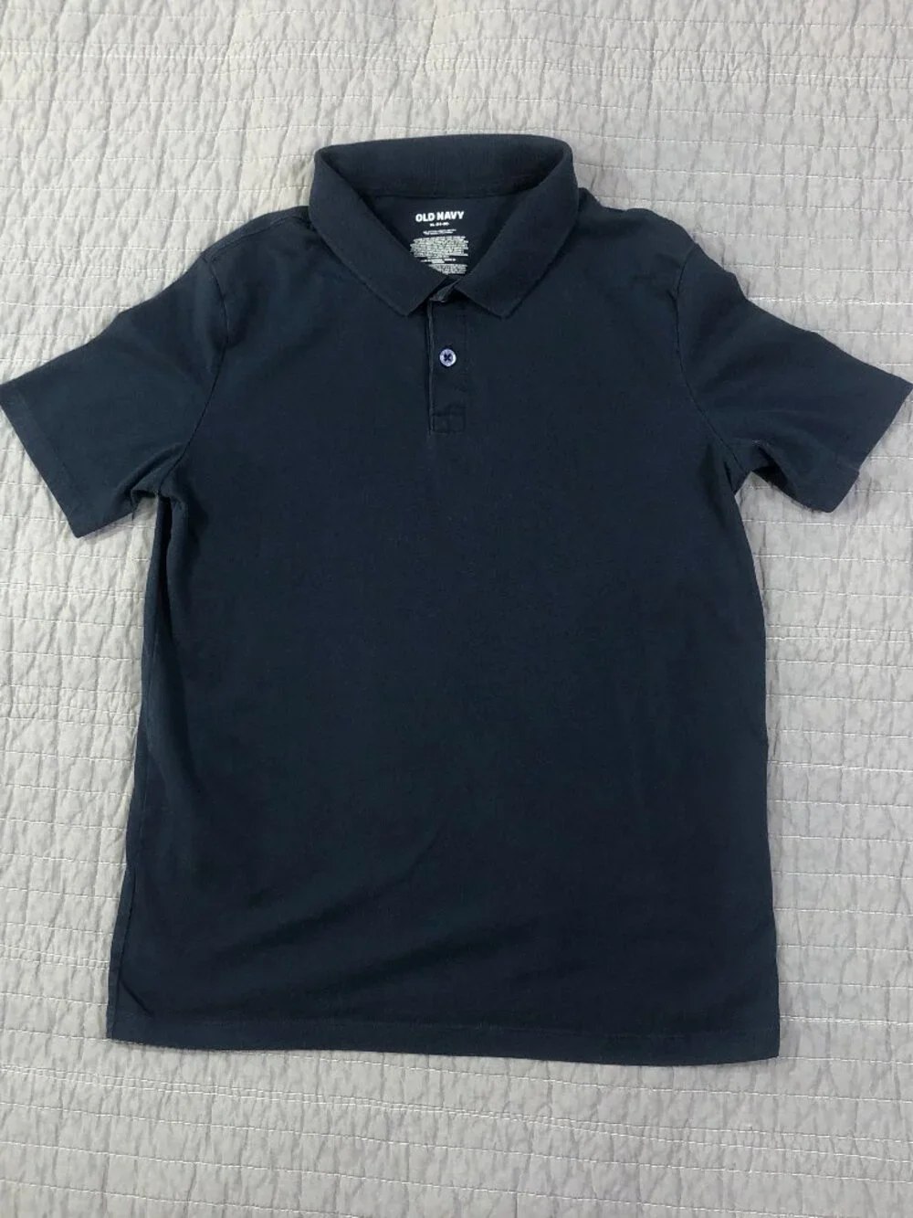 4/$15 Old Navy Polo Shirt Boy Youth XL 14-16 Blue Classic Preppy School Uniform